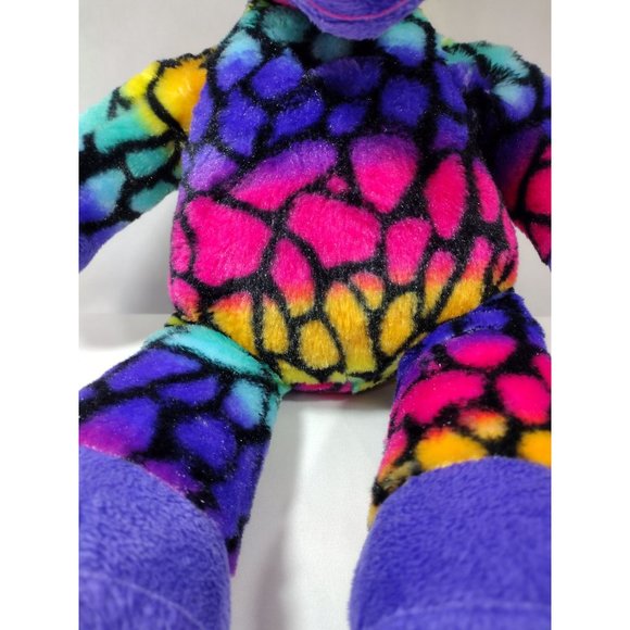 Build a Bear Giraffe Rainbow Wild Style Lisa Frank Plush Stuffed Animal Purple - Picture 2 of 8